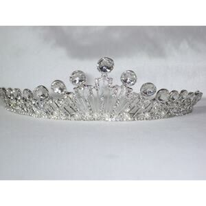 Rhinestone deco tiara, bridal tiara, prom party tiara, princess birthday tiara